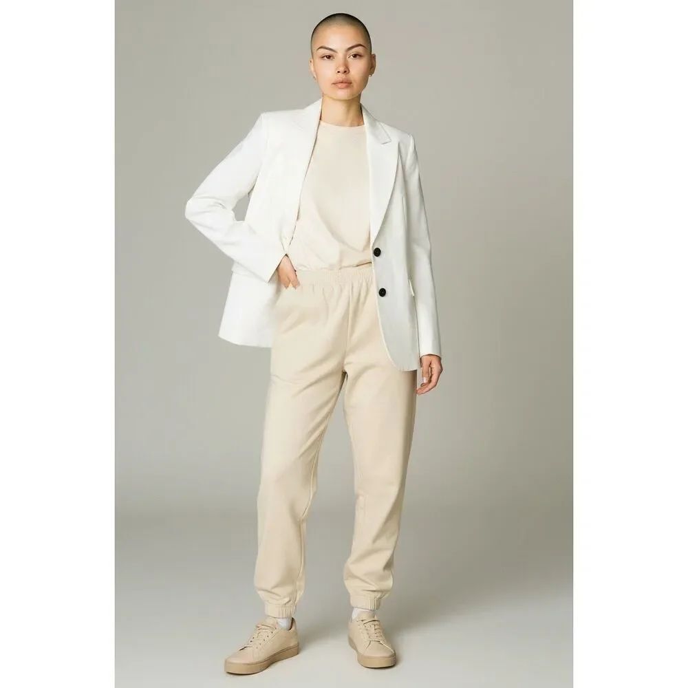 Maria McManus Single Breasted Blazer in Off White NWT Size 4